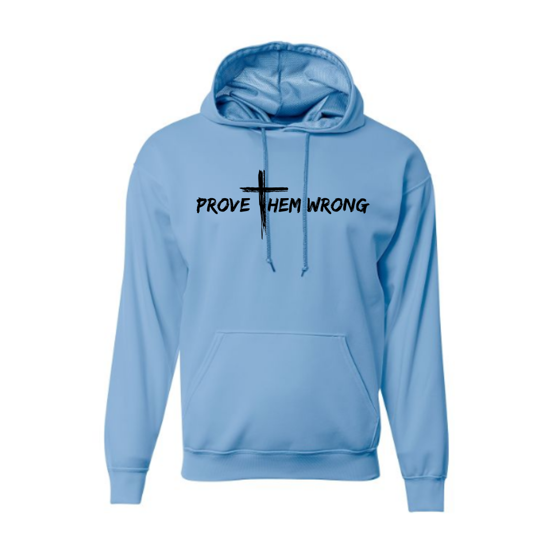 Light Blue Hoodie with Black
