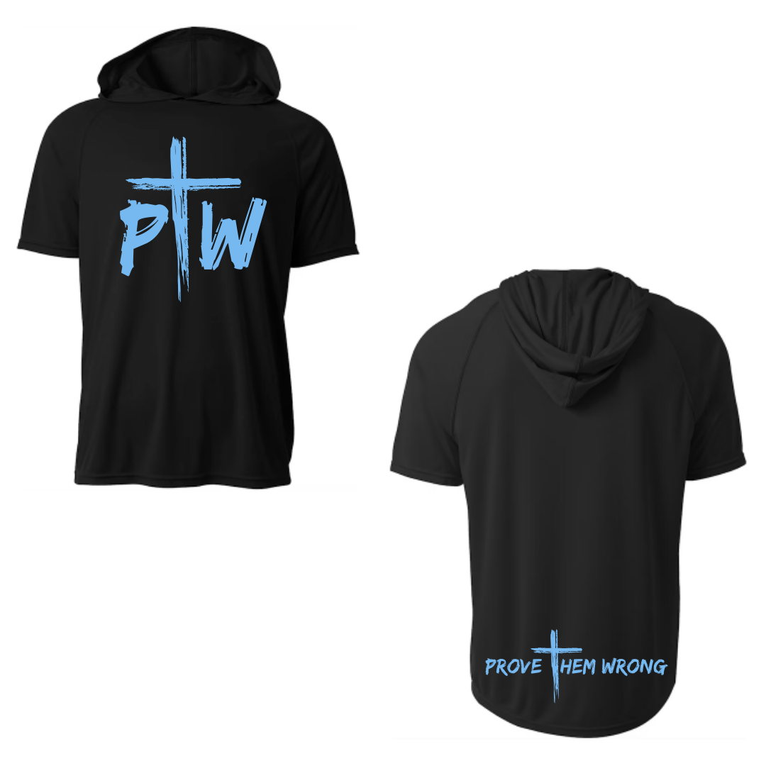 PTW Black Short Sleeve Hoodie