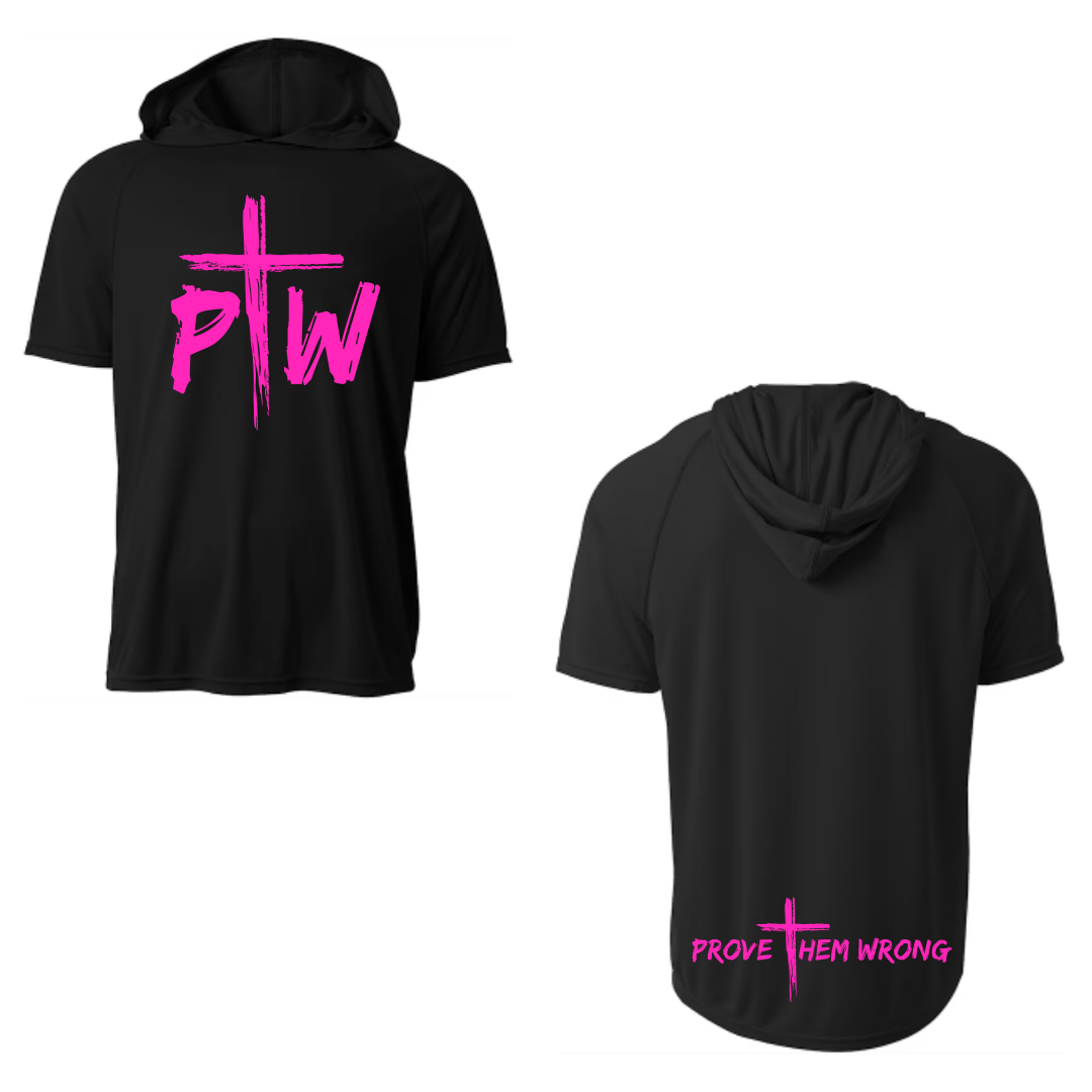 PTW Black Short Sleeve Hoodie