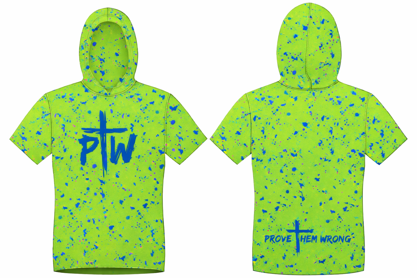 Splatter - Lime & Royal