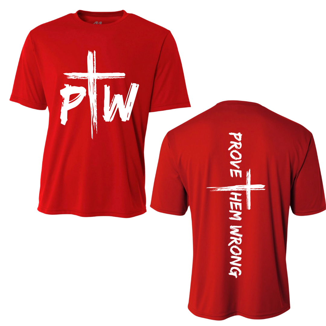 Prove The Wrong Spine Red Tee