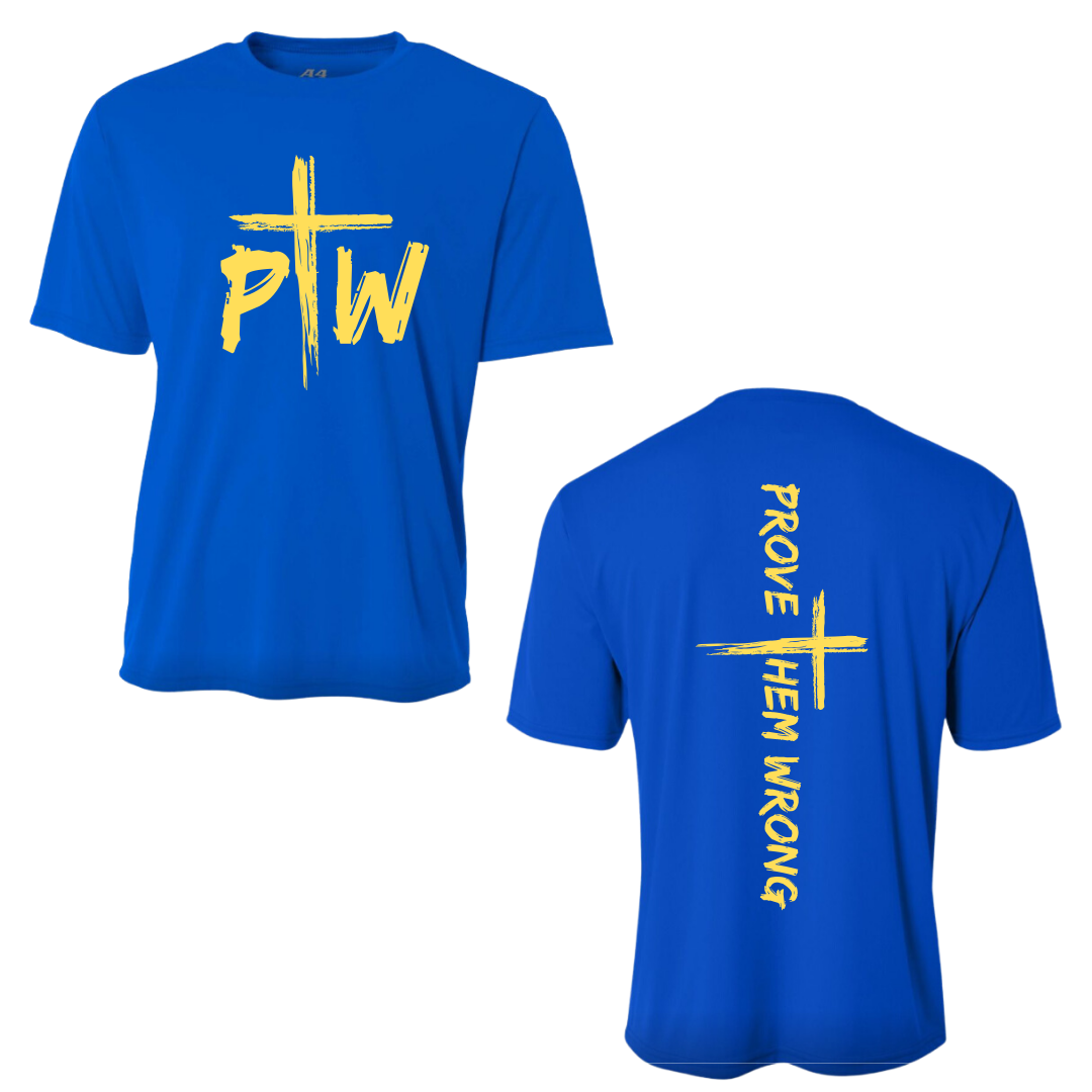 Royal Blue With Yellow Tee
