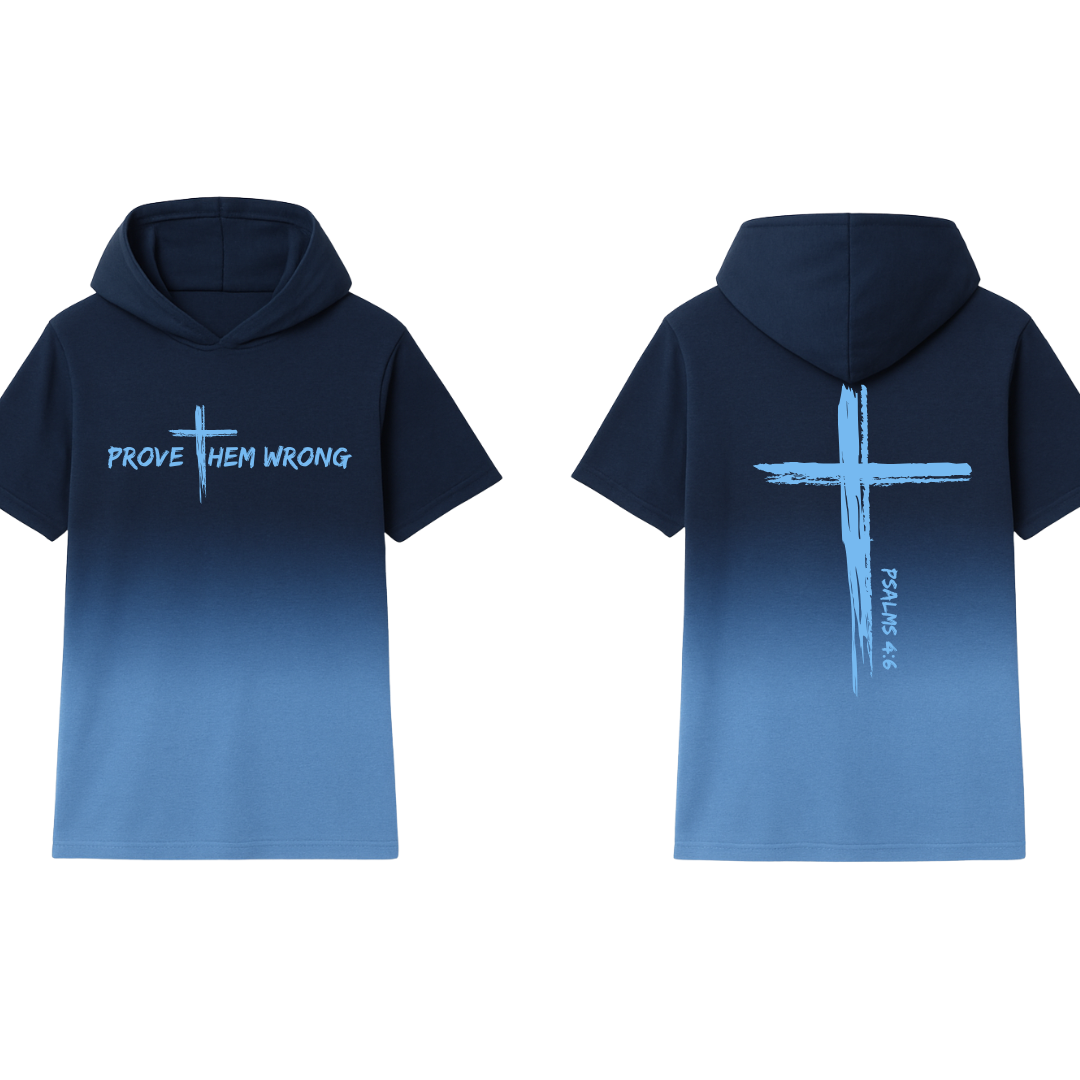 Navy Fading To Powder Blue