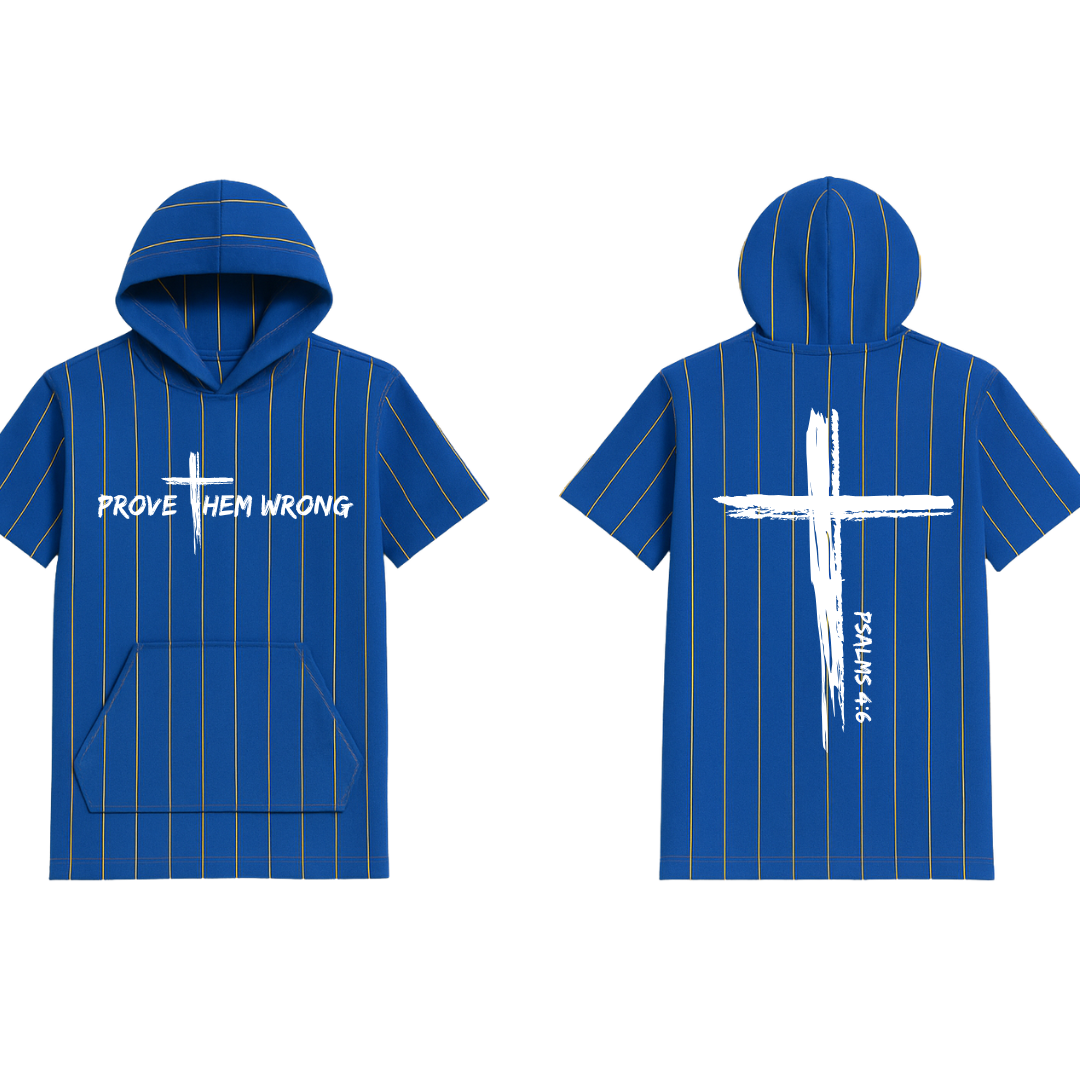 Royal Blue with Yellow Pinstripes