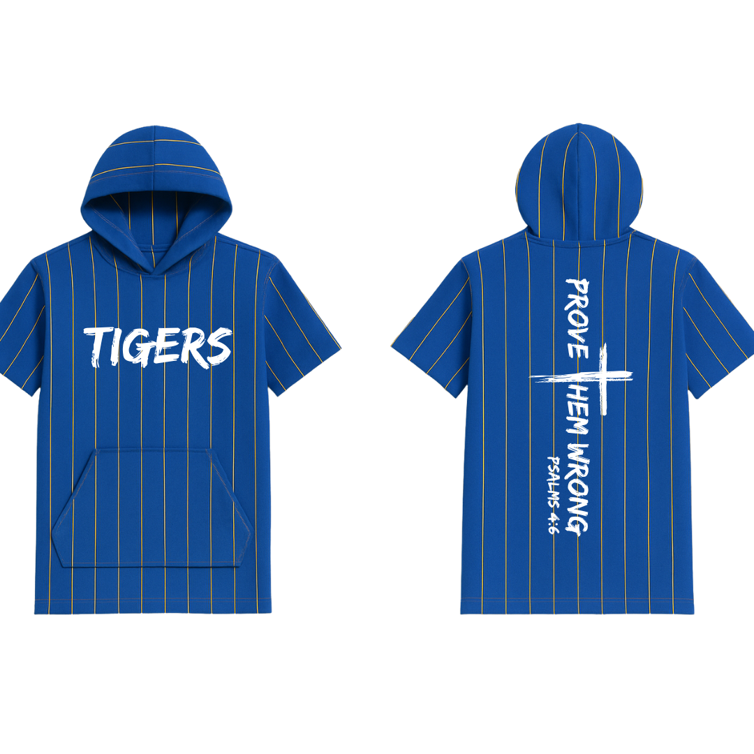 Tigers -Royal Blue with Yellow Pinstripes