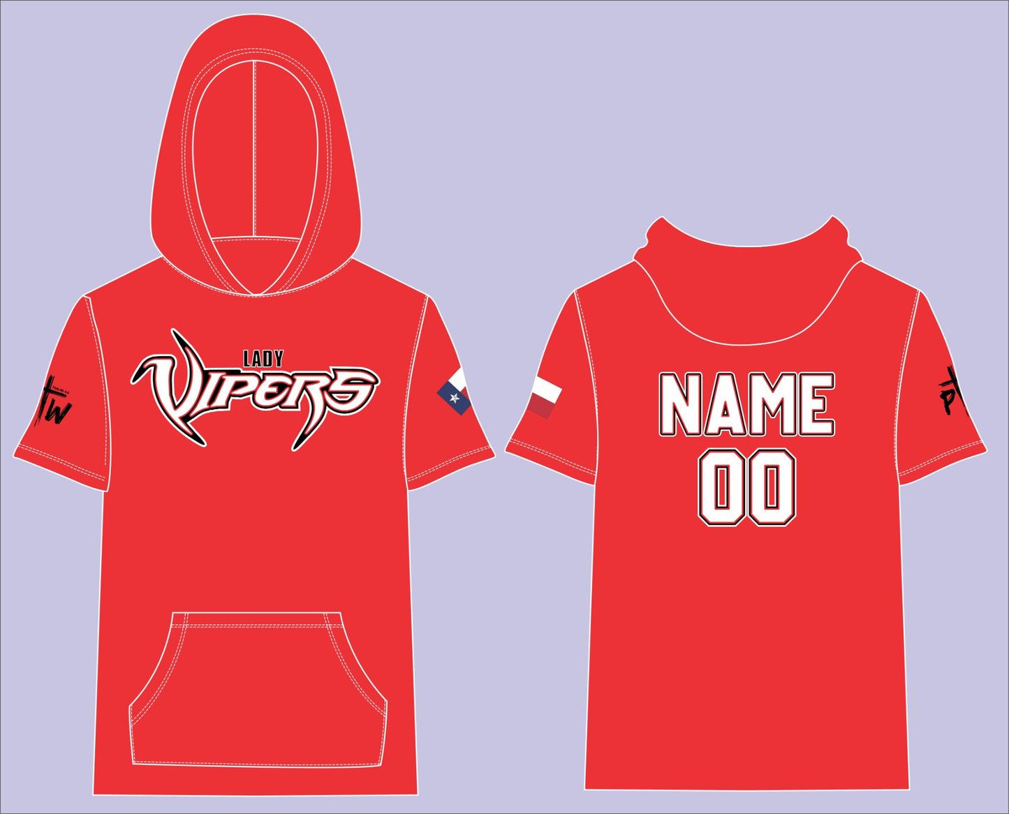 Lady Vipers - Solid Red