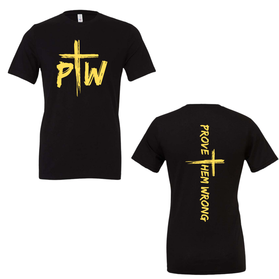 Prove Them Wrong Spine Black Tee (Soft Cotton)