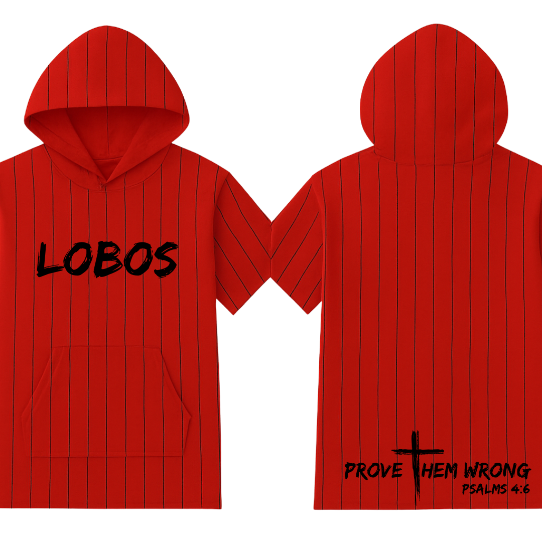 Levelland Red with Black Pinstripes