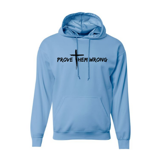 Light Blue Hoodie with Black