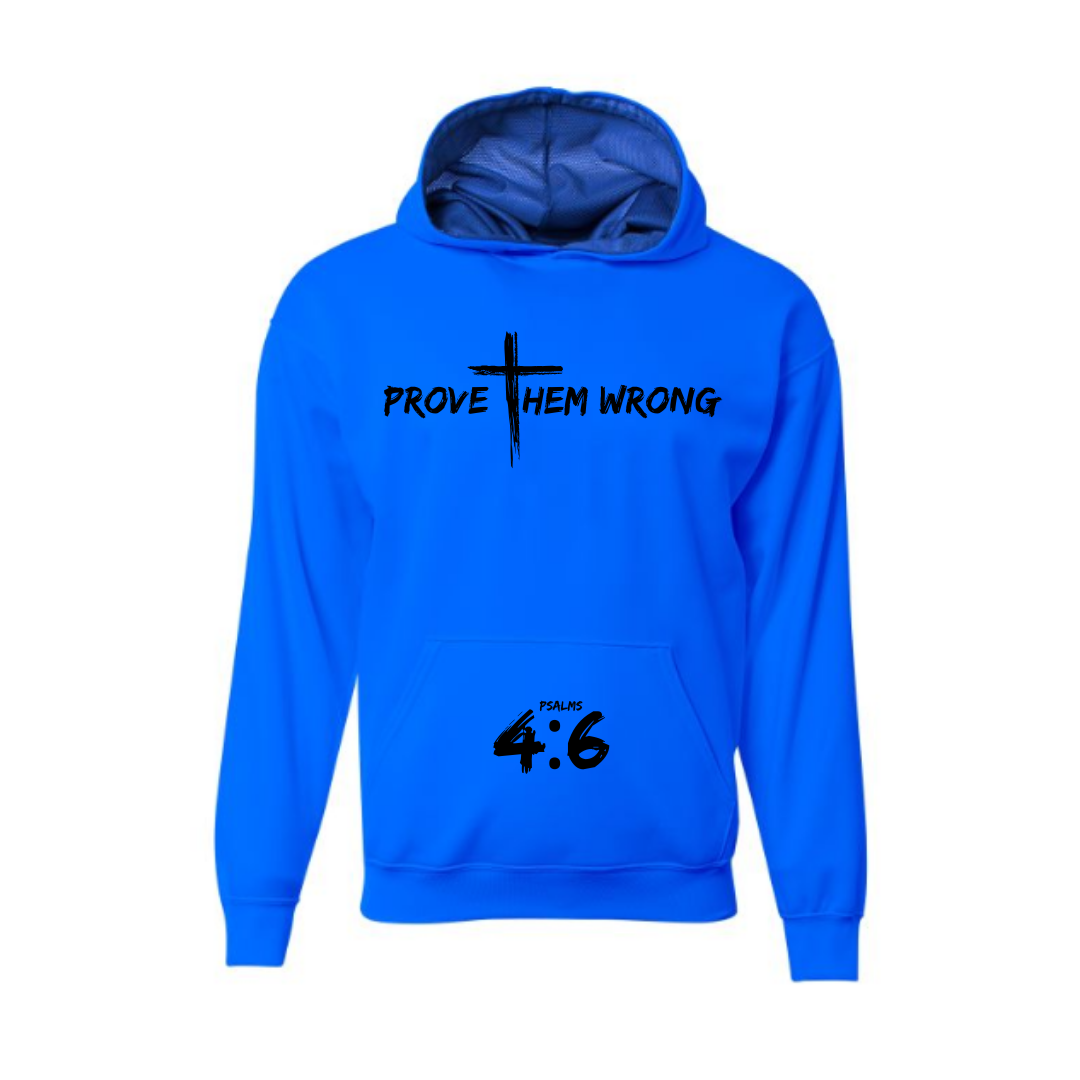 Royal Blue Hoodie with Black