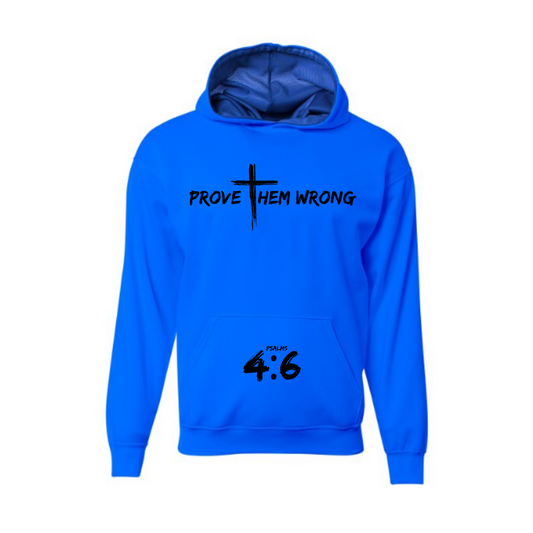 Royal Blue Hoodie with Black