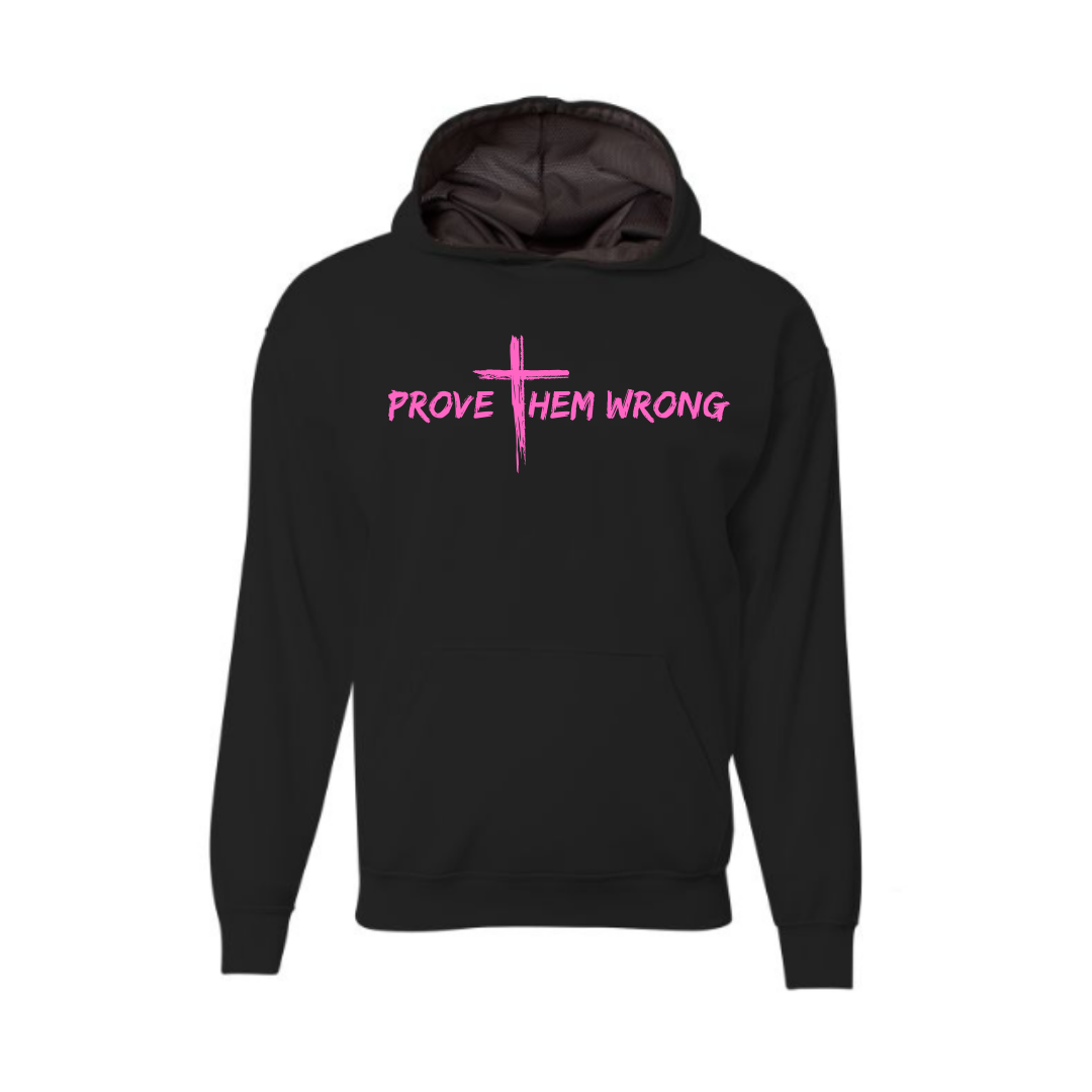 Black Hoodie with Pink
