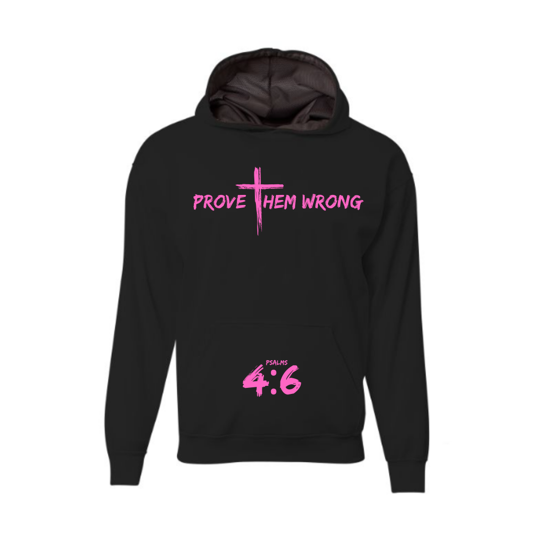 Black Hoodie with Pink
