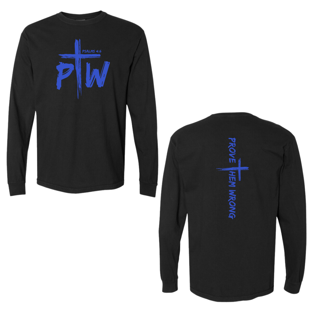 Black Prove Them Wrong Spine Cotton Long Sleeve