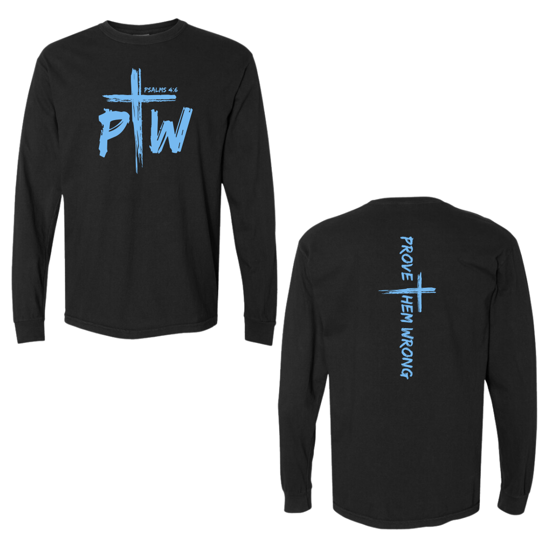 Black Prove Them Wrong Spine Cotton Long Sleeve