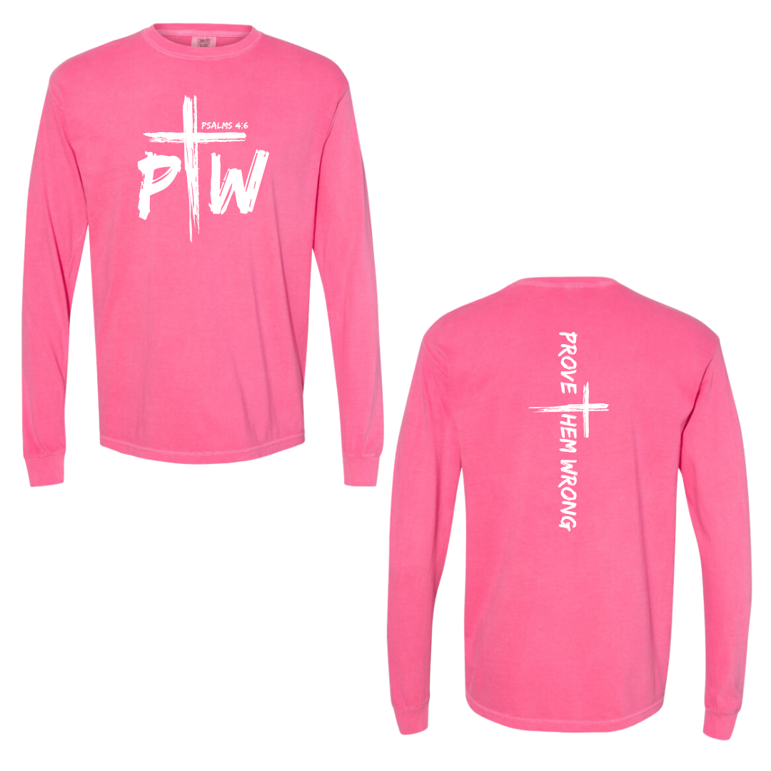 Pink Prove Them Wrong Spine Cotton Long Sleeve