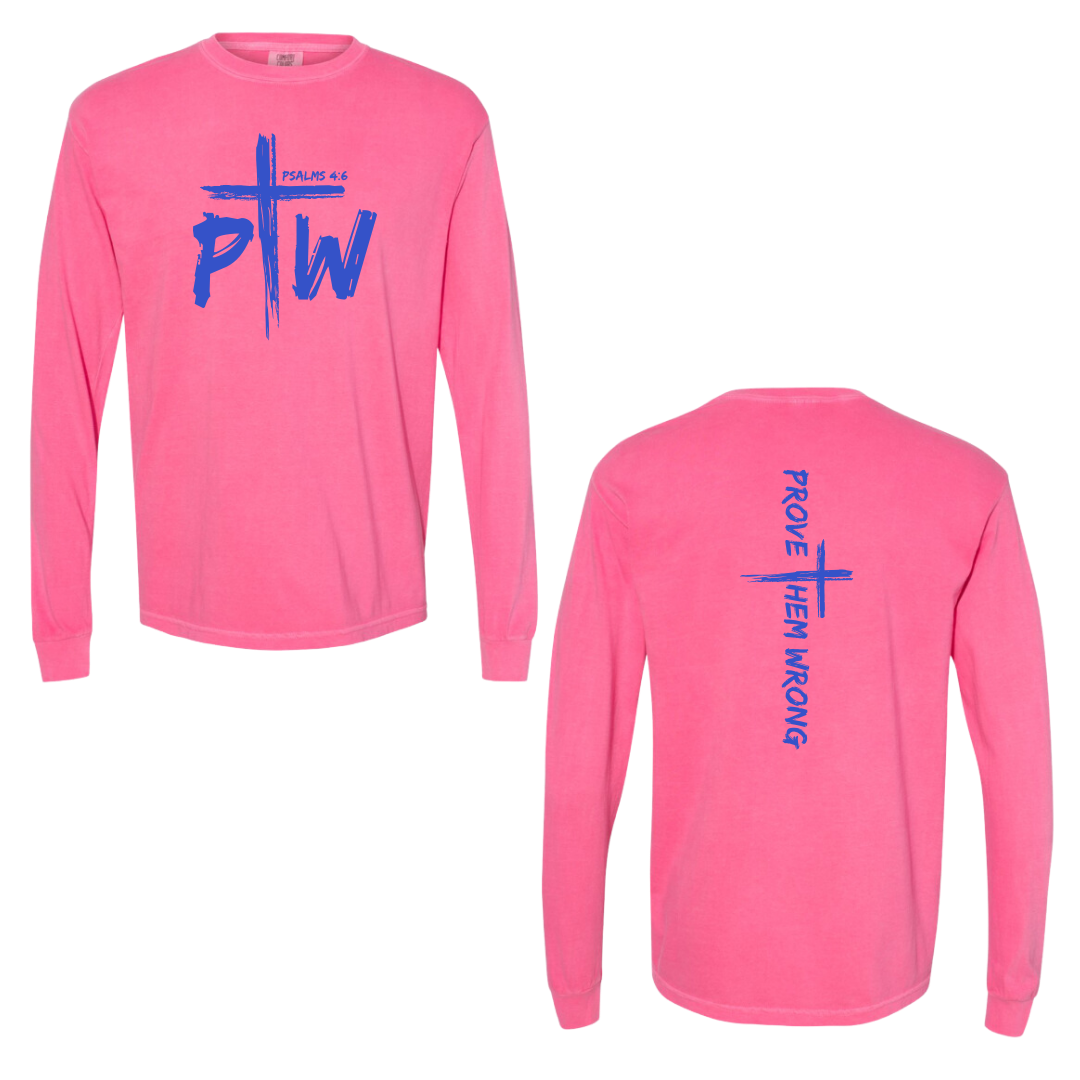 Pink Prove Them Wrong Spine Cotton Long Sleeve