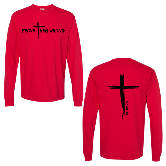 Red Cotton Long Sleeve