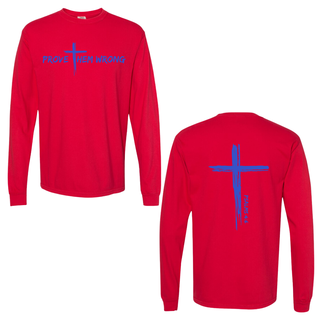 Red Cotton Long Sleeve