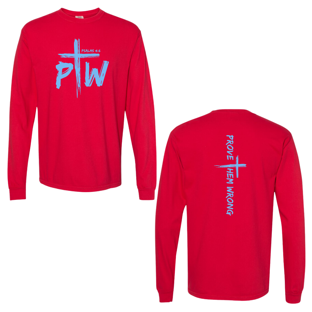 Red Cotton Long Sleeve