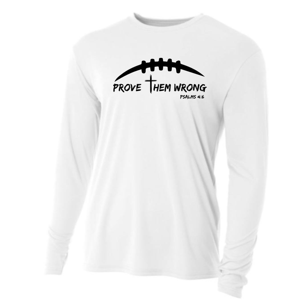 Prove Them Wrong Football - White Long Sleeve