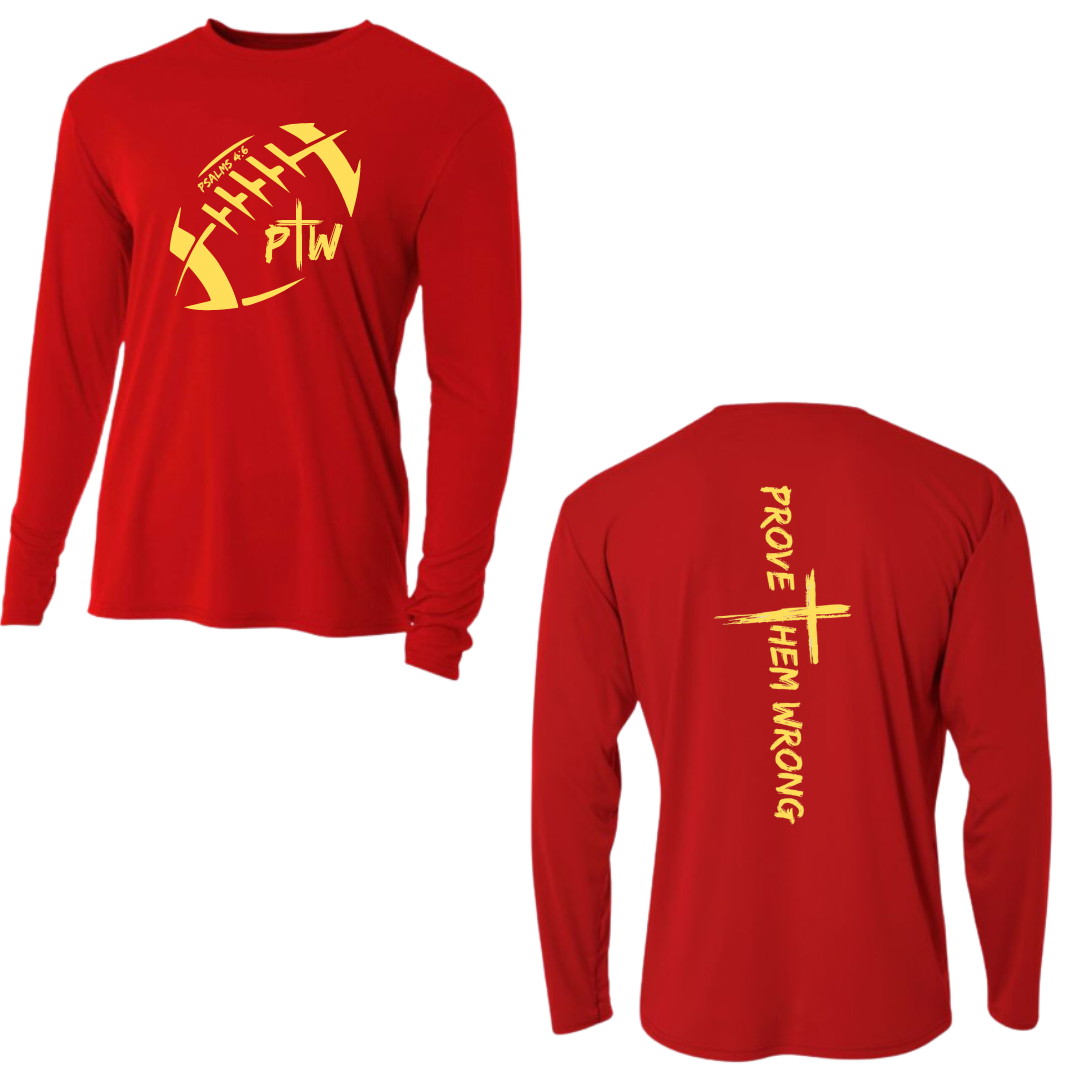 PTW Football - Red Long Sleeve