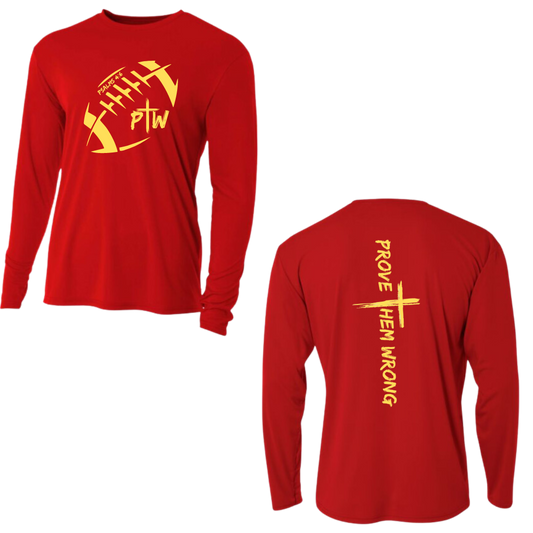 PTW Football - Red Long Sleeve