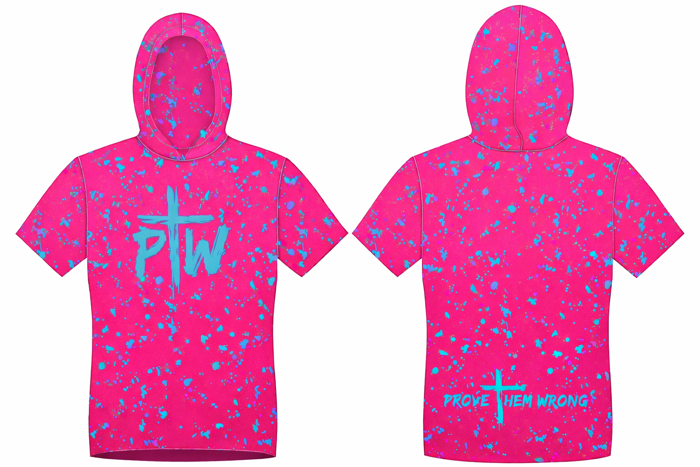 Splatter - Pink & Teal