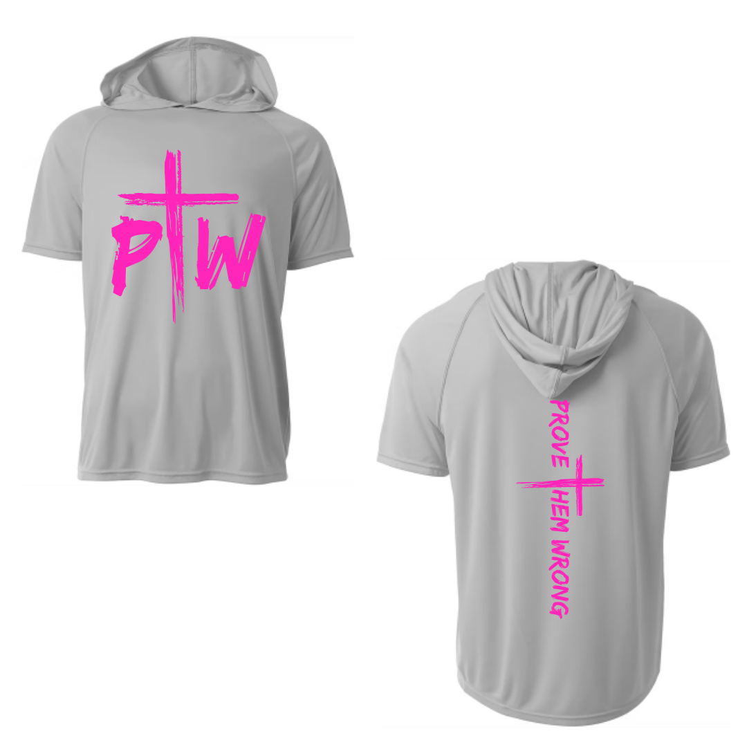 PTW Silver Short Sleeve Hoodie