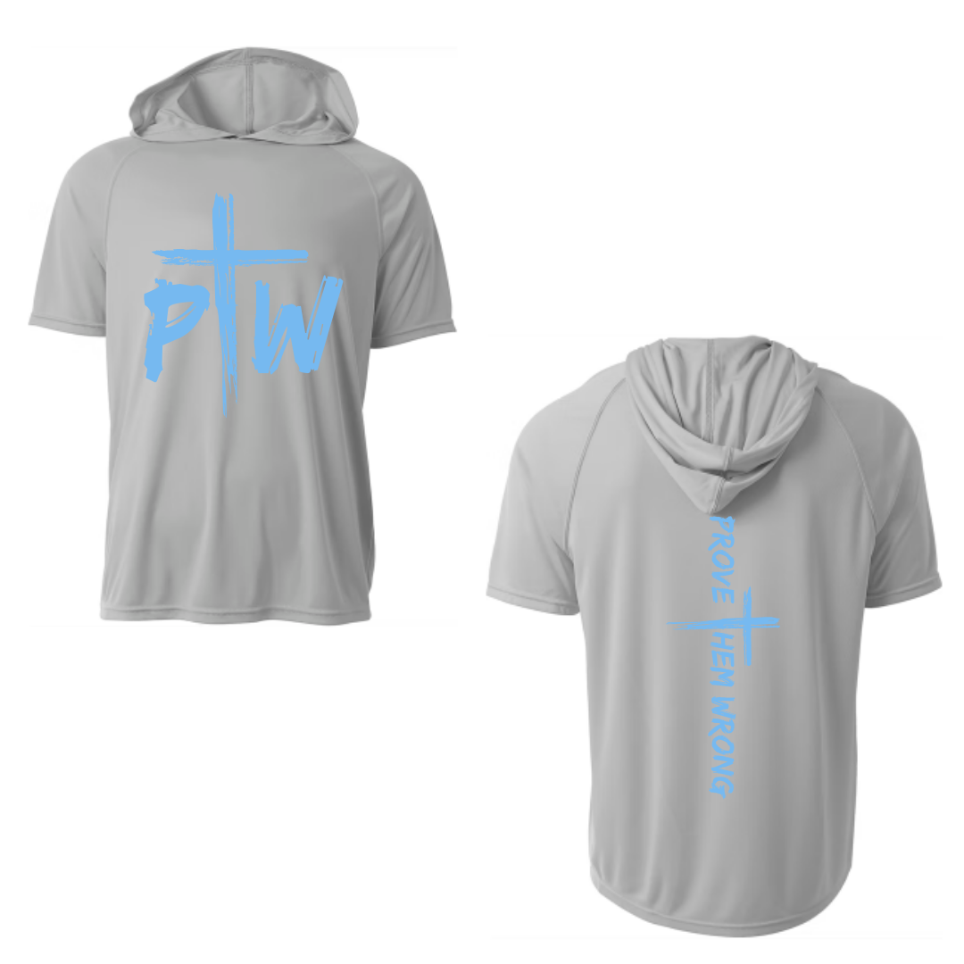 PTW Silver Short Sleeve Hoodie