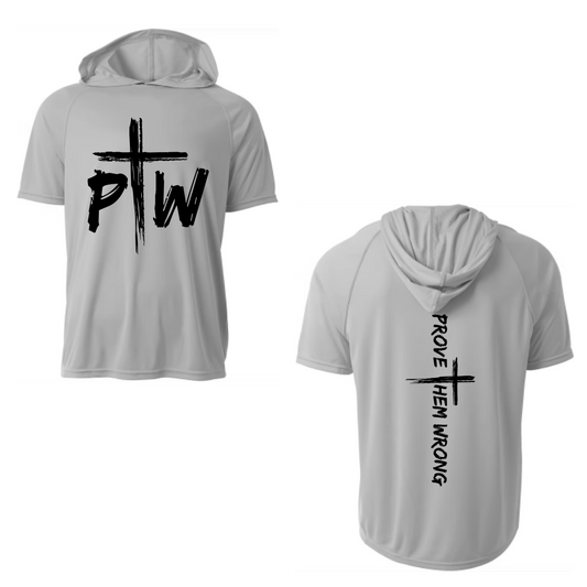 PTW Silver Short Sleeve Hoodie