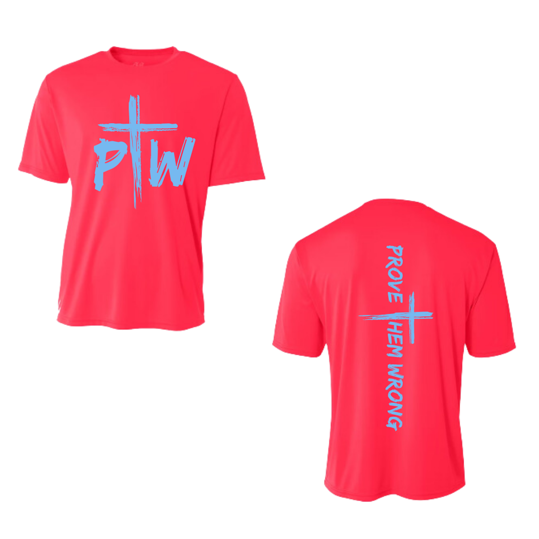 Prove Them Wrong Spine Coral Tee