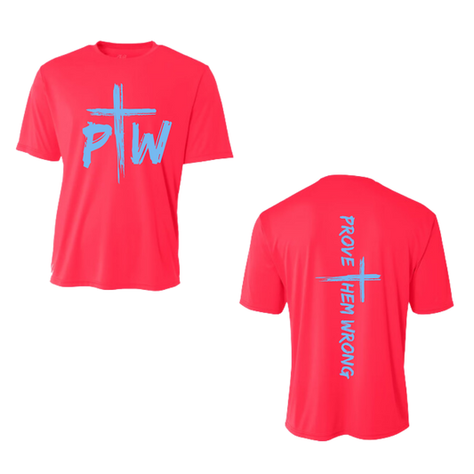 Prove Them Wrong Spine Coral Tee