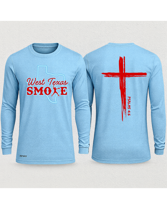 Smoke - Blue Long Sleeve Tee (DTF)