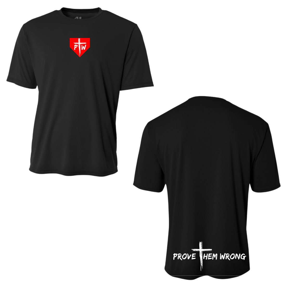 Small Home Plate Black Tee