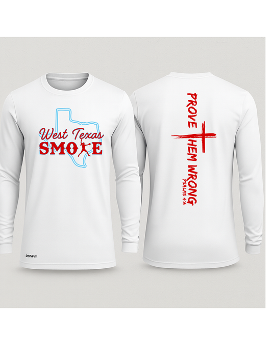 Smoke - White Long Sleeve Tee (DTF)