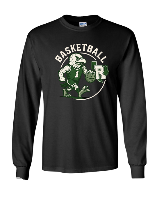 Vintage Eagle Basketball - Black