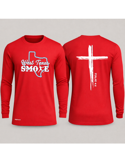 Smoke - Red Long Sleeve Tee (DTF)