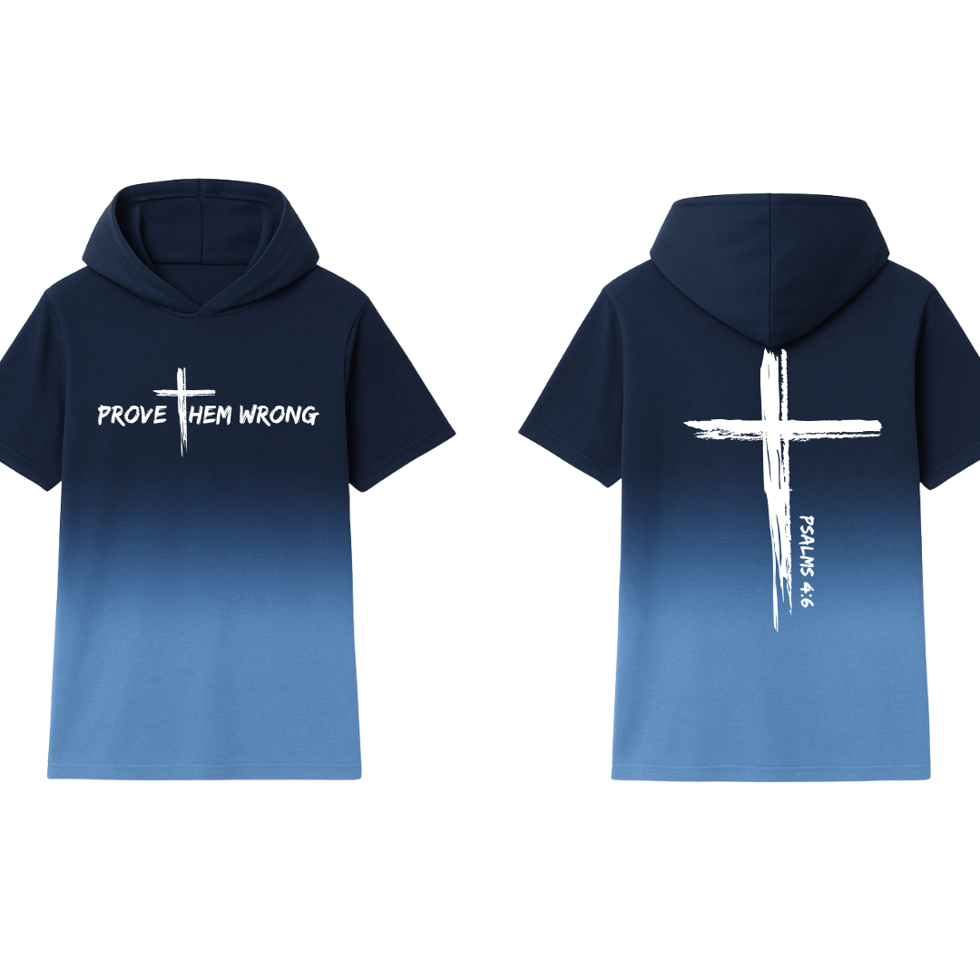 Navy Fading To Powder Blue