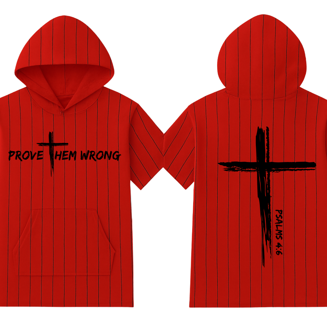 Red with Black Pinstripes