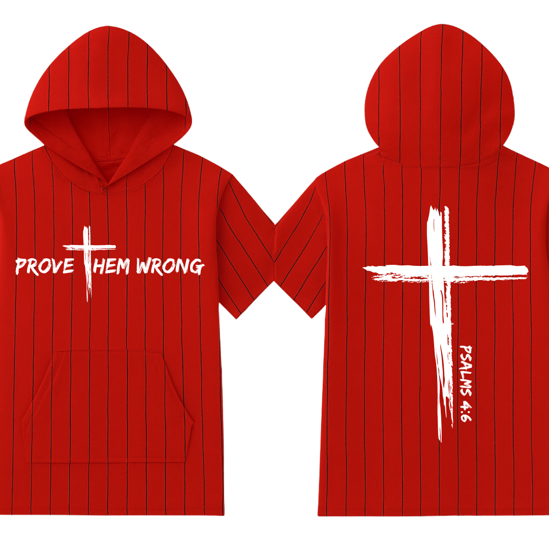 Red with Black Pinstripes