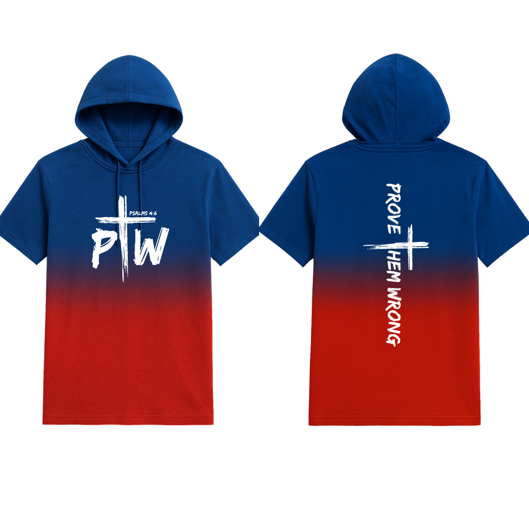 Royal Blue Fading To Red