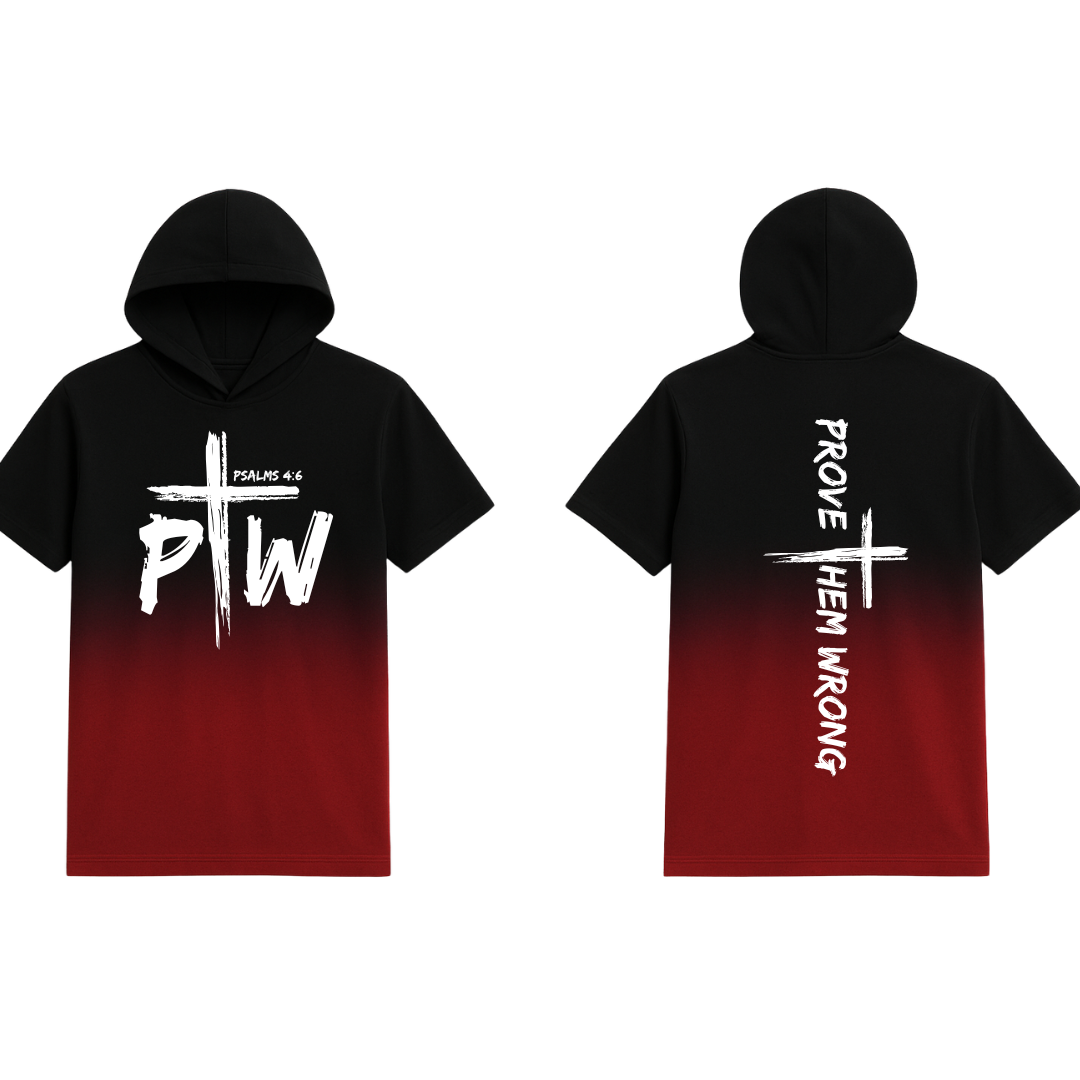 Black Fading To Maroon