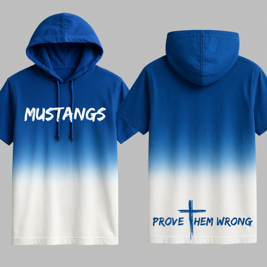 Mustangs -Fading Blue to White
