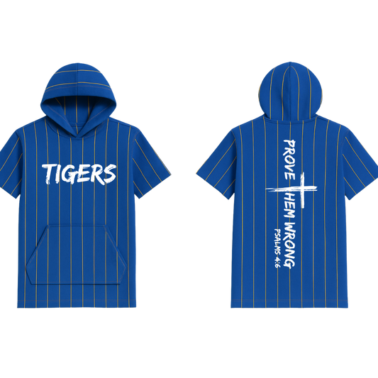 Tigers -Royal Blue with Yellow Pinstripes