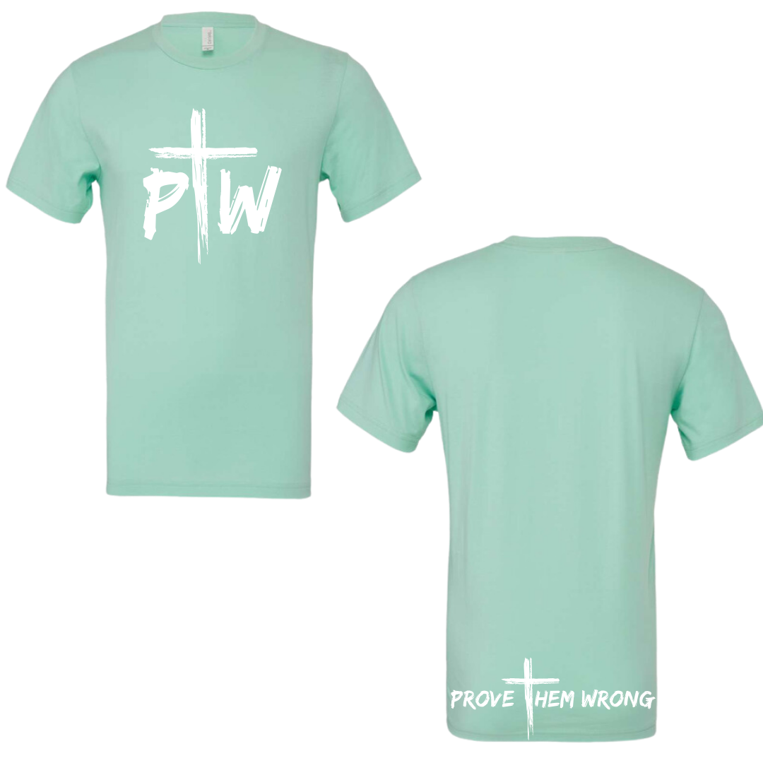 Mint with White Tee (Soft Cotton)
