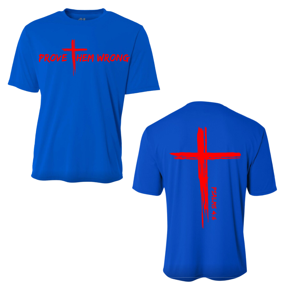 Royal Blue With Red Tee