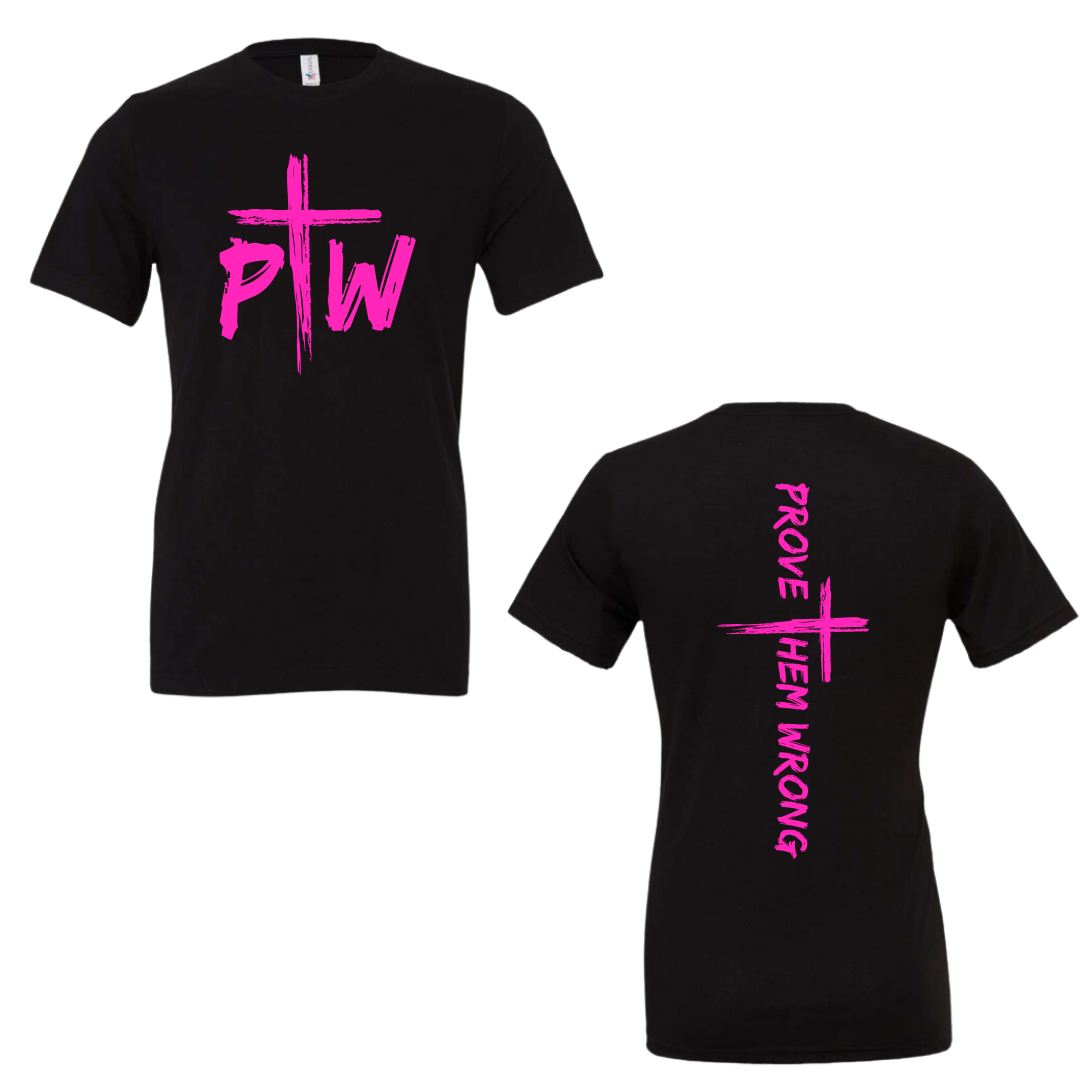 Prove Them Wrong Spine Black Tee (Soft Cotton)