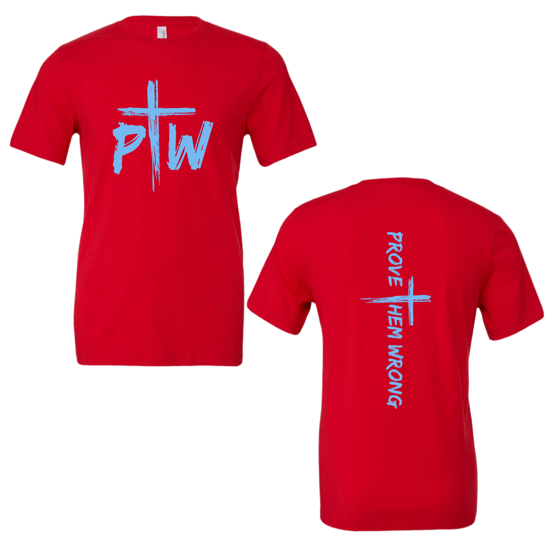 Prove Them Wrong Spine Red Tee (Soft Cotton)