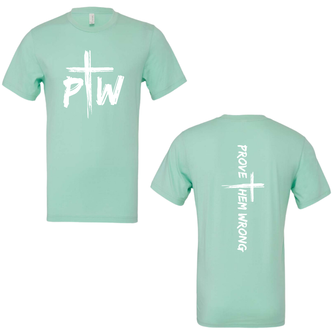 Mint with White Tee (Soft Cotton)